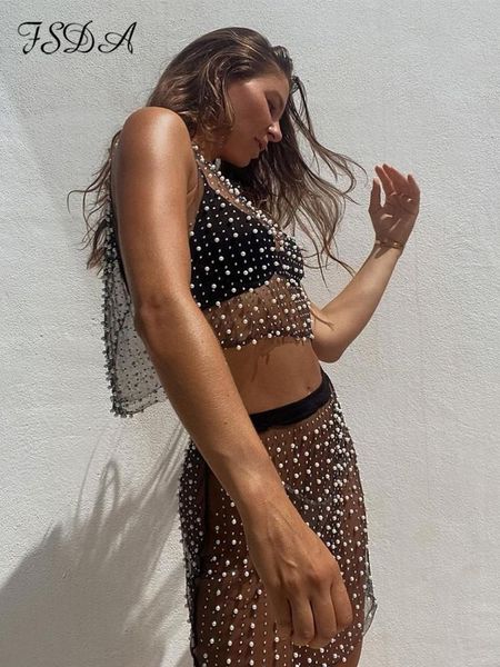 dress fsda see through mesh women outfits party club crop shirts and mini skirts two piece set beach 2022 summer pearls, White
dress fsda see through mesh women outfits party club crop shirts and mini skirts two piece set beach 2022 summer pearls, White