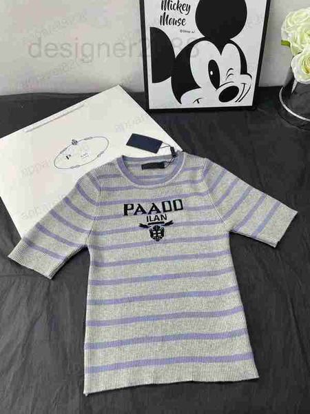 women's knits & tees designer 2023 women clothing luxury fashion classic letter triangle casual slim knit short sleeve grey pink zadt, White
women's knits & tees designer 2023 women clothing luxury fashion classic letter triangle casual slim knit short sleeve grey pink zadt, White