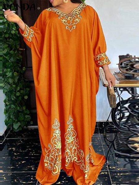 plus size dresses size 5xl vonda bohemian women printed maxi dress autumn vneck bat sleeve long party robe femme casual loose sundress 23042, Black
plus size dresses size 5xl vonda bohemian women printed maxi dress autumn vneck bat sleeve long party robe femme casual loose sundress 23042, Black