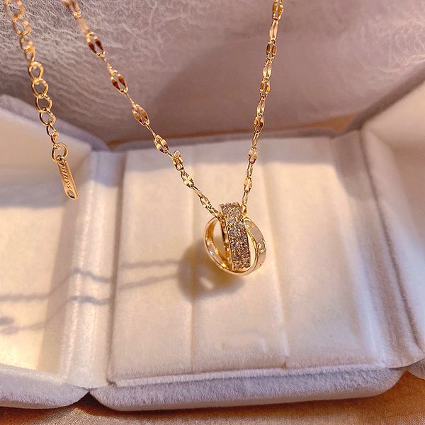 pendant necklaces trendy exquisite 316l stainless steel double ring round chain necklace for women girl pendant jewelry aaa zircon 230426, Silver
pendant necklaces trendy exquisite 316l stainless steel double ring round chain necklace for women girl pendant jewelry aaa zircon 230426, Silver