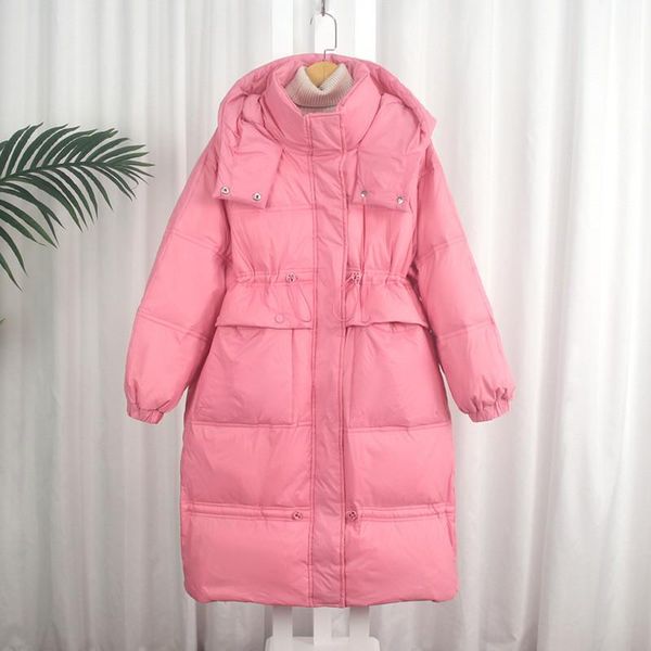 parkas 2021 autumn winter hooded down coat women warm thicken white duck down jacket parkas female long casual loose oversize outwears, Black
parkas 2021 autumn winter hooded down coat women warm thicken white duck down jacket parkas female long casual loose oversize outwears, Black