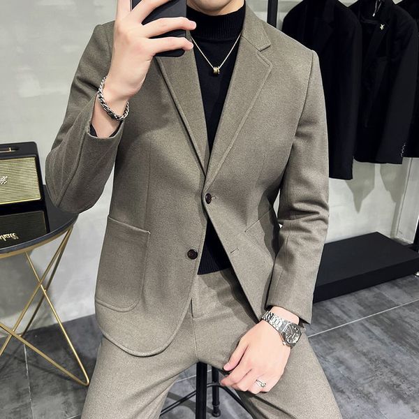 men's suits blazers s-7xl blazer trousers men's suit fashion business italian style gentleman slim casual wedding dress men's, White;black
men's suits blazers s-7xl blazer trousers men's suit fashion business italian style gentleman slim casual wedding dress men's, White;black