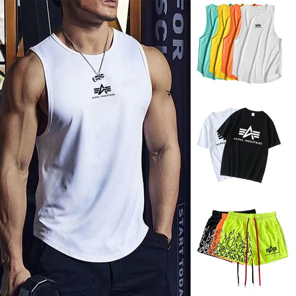 men' tank kaus pria musim panas ramping leher bulat fitness gym print huruf celana pendek api olahraga merek pakaian 230427, White;black
men' tank kaus pria musim panas ramping leher bulat fitness gym print huruf celana pendek api olahraga merek pakaian 230427, White;black