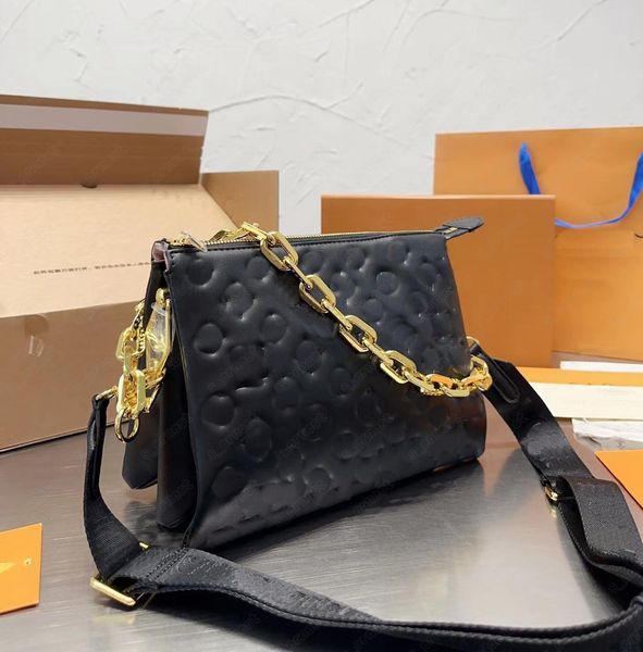 luxury designers coussin bag womens chain handbag real leather quilted zipper bag purse black shoulder strap bag
luxury designers coussin bag womens chain handbag real leather quilted zipper bag purse black shoulder strap bag
