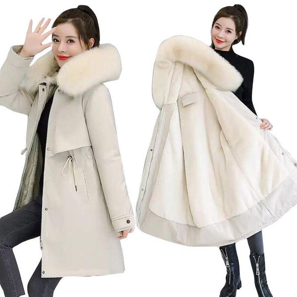leather new 2022 women's jackets parkas female coat winter warm fur lining hooded winter jacket women big fur collar women's down, Black
leather new 2022 women's jackets parkas female coat winter warm fur lining hooded winter jacket women big fur collar women's down, Black