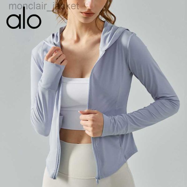 desginer alos yoga jacket spring/summer cool sunscreen sports coat women's slim fit slim zipper hoodie running quick dry fitness top, Black;brown
desginer alos yoga jacket spring/summer cool sunscreen sports coat women's slim fit slim zipper hoodie running quick dry fitness top, Black;brown