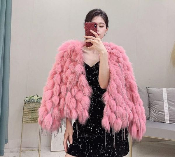 fur new real genuine natural fox fur coat women fashion jacket outwear with tassel, Black
fur new real genuine natural fox fur coat women fashion jacket outwear with tassel, Black