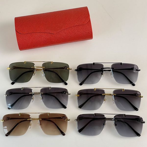 Metal Twin Bridge sunglasses Gradient lens men's and women's designer CT0350 Polished Gold plated finish black plate foot cover
Metal Twin Bridge sunglasses Gradient lens men's and women's designer CT0350 Polished Gold plated finish black plate foot cover