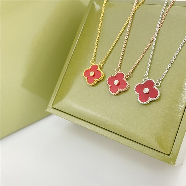 Popular all-match Jewelry flower designer 18K gold chain four leaf clover necklace girl pendant Highly Quality Luxury agate Diamond delicacy women pendant
Popular all-match Jewelry flower designer 18K gold chain four leaf clover necklace girl pendant Highly Quality Luxury agate Diamond delicacy women pendant