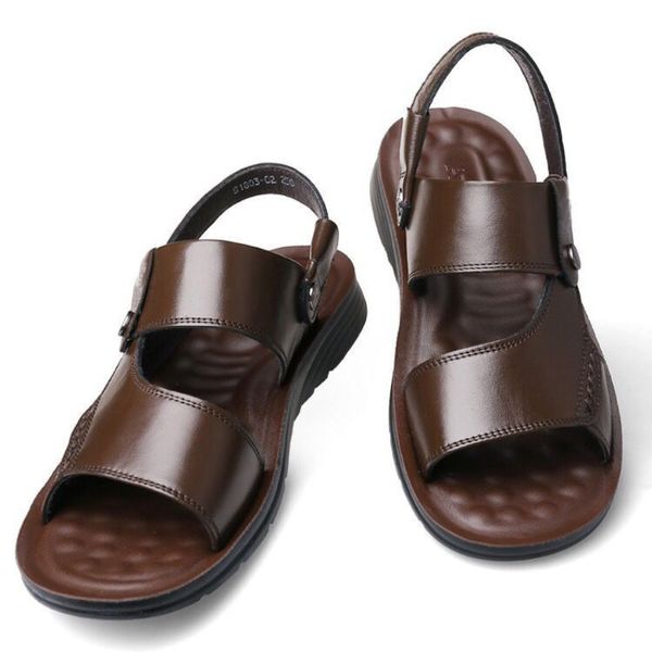 sandals men's summer sandals and slippers men's leather sandals thick-soled beach shoes non-slip open-toe leather sandals 230426, Black
sandals men's summer sandals and slippers men's leather sandals thick-soled beach shoes non-slip open-toe leather sandals 230426, Black