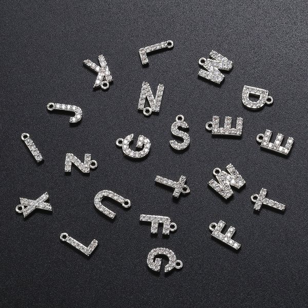 charms zhukou 7x8mm warna perak kristal 26 huruf liontin untuk wanita kalung anting anting perhiasan pembuatan temuan vd594 230427, Bronze;silver
charms zhukou 7x8mm warna perak kristal 26 huruf liontin untuk wanita kalung anting anting perhiasan pembuatan temuan vd594 230427, Bronze;silver
