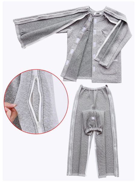 female cotton hospital gowns spring autumn as post-operative nursing /pants for fractures easy to wear with zipper or paste
female cotton hospital gowns spring autumn as post-operative nursing /pants for fractures easy to wear with zipper or paste