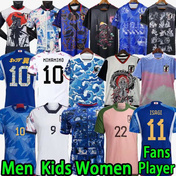 japan 2023 soccer jerseys cartoon isagi atom tsubasa minamino asano doan kubo ito 2024 japanese special uniform women 22 23 football shirt t, Black;yellow
japan 2023 soccer jerseys cartoon isagi atom tsubasa minamino asano doan kubo ito 2024 japanese special uniform women 22 23 football shirt t, Black;yellow
