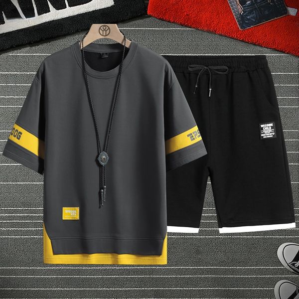 men's tracksuits men tracksuit casual joggers sportswear tshirts and shorts male 2 piece sets hip hop running sports suit mens sportswe, Gray
men's tracksuits men tracksuit casual joggers sportswear tshirts and shorts male 2 piece sets hip hop running sports suit mens sportswe, Gray