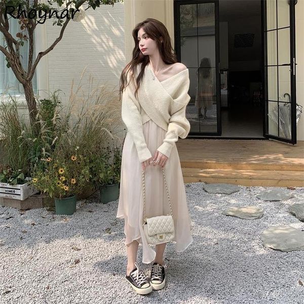 dress 2 piece sets women crisscross casual patchwork allmatch stylish fall new arrival crop sweater elegant aline faldas mujer cozy, White
dress 2 piece sets women crisscross casual patchwork allmatch stylish fall new arrival crop sweater elegant aline faldas mujer cozy, White