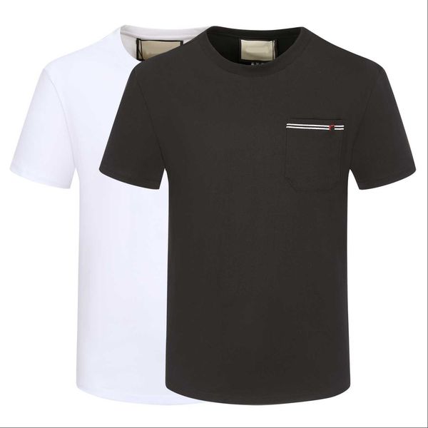 designer men's t-shirts comfortable soft elastic cotton short-sleeved round neck chest letter anti-wrinkle european and american fashio, White;black
designer men's t-shirts comfortable soft elastic cotton short-sleeved round neck chest letter anti-wrinkle european and american fashio, White;black