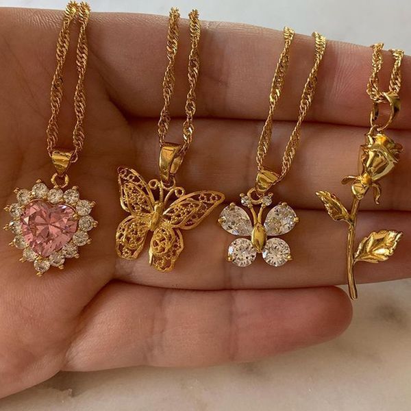 strands strings gold color stainless steel stylish butterfly necklace lovely animal metal necklace chain choker woman man jewelry mothers da, Black
strands strings gold color stainless steel stylish butterfly necklace lovely animal metal necklace chain choker woman man jewelry mothers da, Black