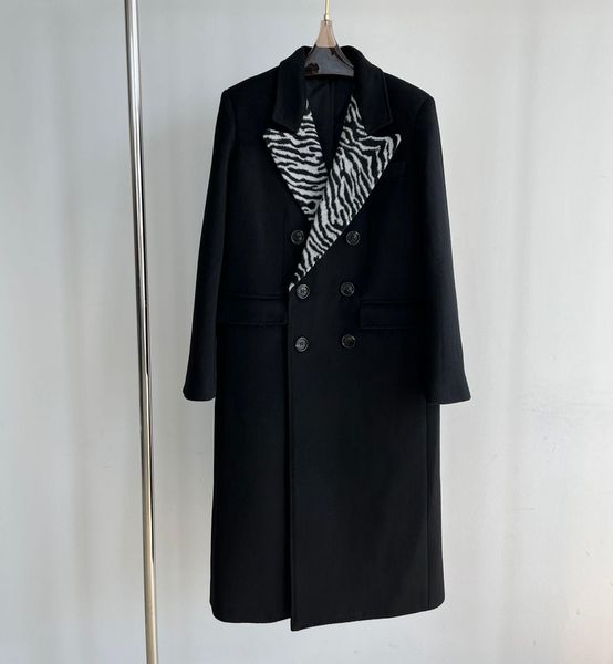 fur luxury brand wool long winter coat designer lapel panel original famous coatdouble breasted black zebra coat
fur luxury brand wool long winter coat designer lapel panel original famous coatdouble breasted black zebra coat