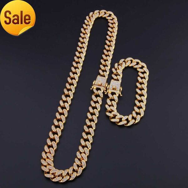 13mm miami cuban link chain gold silver necklace bracelet set iced out crystal rhinestone bling hip hop for men
13mm miami cuban link chain gold silver necklace bracelet set iced out crystal rhinestone bling hip hop for men
