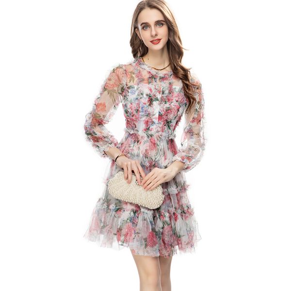 women's runway dresses o neck waist sleeves appliques printed elegant layered fashion homecoming dress, Black
women's runway dresses o neck waist sleeves appliques printed elegant layered fashion homecoming dress, Black