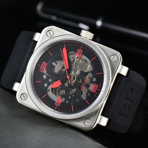 r quality 44mm mens bell watch waterproof automatic movement mechanical sapphire glass stainless steel men ross wristwatches, Slivery;brown
r quality 44mm mens bell watch waterproof automatic movement mechanical sapphire glass stainless steel men ross wristwatches, Slivery;brown