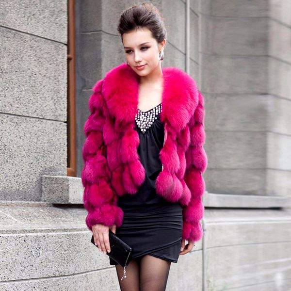 fur winter warm fur jacket 100%genuine real fox fur coats with fox fur collar lady luxury short fox fur outerwear casual outerwear, Black
fur winter warm fur jacket 100%genuine real fox fur coats with fox fur collar lady luxury short fox fur outerwear casual outerwear, Black