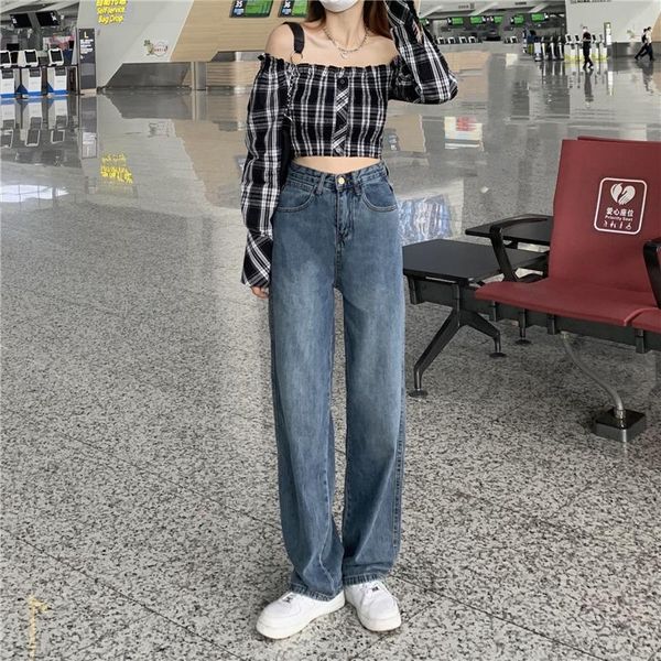 jeans dd2595 the new retro is thin allmatch loose wideleg pants women's long pants jeans, Blue
jeans dd2595 the new retro is thin allmatch loose wideleg pants women's long pants jeans, Blue