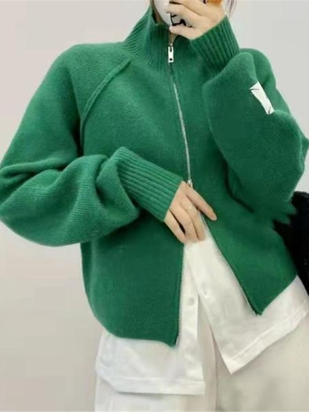 sweaters fashion 2022 autumn winter new doublehead zipper loose jacket sweaters women's simple knitted coat cardigan women, White;black
sweaters fashion 2022 autumn winter new doublehead zipper loose jacket sweaters women's simple knitted coat cardigan women, White;black