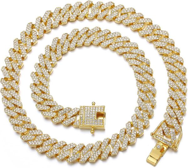 hdmenc mens miami cuban link chain necklace 12mm diamond prong cuban chain 18/20/24inch length hip hop jewely with gift box, Silver
hdmenc mens miami cuban link chain necklace 12mm diamond prong cuban chain 18/20/24inch length hip hop jewely with gift box, Silver