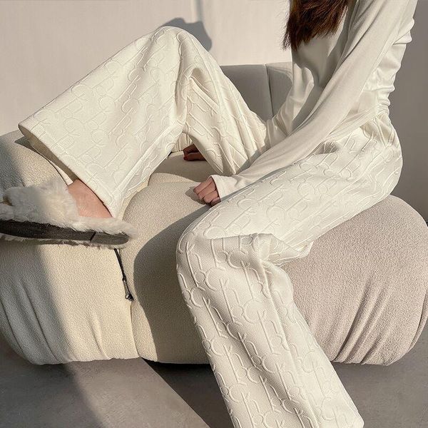 capris spring summer trousers new products fashion wild loose mopping draping straight leg pants white jacquard women casual pants 2022, Black;white
capris spring summer trousers new products fashion wild loose mopping draping straight leg pants white jacquard women casual pants 2022, Black;white