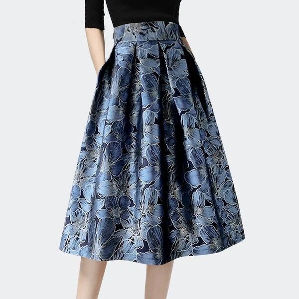 skirts pleated blue jacquard skirt women high waist a-line midi skirts spring autumn vintage elegant female casual bottoms 230427, Black
skirts pleated blue jacquard skirt women high waist a-line midi skirts spring autumn vintage elegant female casual bottoms 230427, Black