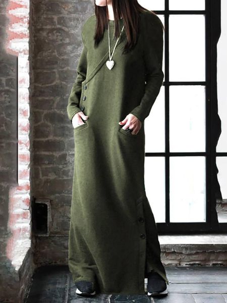 dresses women winter warm dress 2022 spring basic maxi dress celmia long fleece sweatshirt casual pullovers long sleeve button vestidos, Black;gray
dresses women winter warm dress 2022 spring basic maxi dress celmia long fleece sweatshirt casual pullovers long sleeve button vestidos, Black;gray