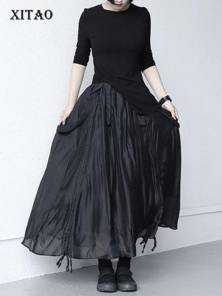 dresses xitao strap folds bandage skirt summer new design niche thin and light temperament allmatch solid color women skirt wmd0560, White;black
dresses xitao strap folds bandage skirt summer new design niche thin and light temperament allmatch solid color women skirt wmd0560, White;black