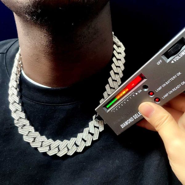 20mm width 925 sterling silver with vvs moissanite pendant necklace cuban link chain baguette diamond luxury hip hop jewelry
20mm width 925 sterling silver with vvs moissanite pendant necklace cuban link chain baguette diamond luxury hip hop jewelry