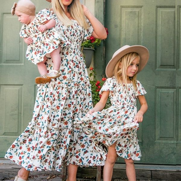family matching outfits boho style mother daughter floral dress family matching clothes square neck short sleeve long maxi dresses skinny sl, Blue
family matching outfits boho style mother daughter floral dress family matching clothes square neck short sleeve long maxi dresses skinny sl, Blue