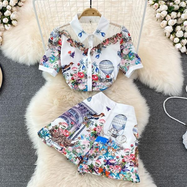 dress setelan kemeja dan celana pendek musim panas pakaian wanita blus kasual cetak setelan atasan dan celana pendek dua potong mode unt, White
dress setelan kemeja dan celana pendek musim panas pakaian wanita blus kasual cetak setelan atasan dan celana pendek dua potong mode unt, White