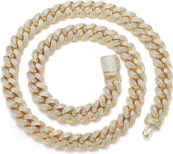 12mm iced out cuban link chain - 18k real gold silver plated miami cuban necklaces jewelry hip hop diamond chain bracelets necklace for men
12mm iced out cuban link chain - 18k real gold silver plated miami cuban necklaces jewelry hip hop diamond chain bracelets necklace for men