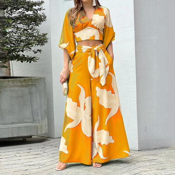 pants flower print two piece set female v neck lantern sleeve v neck shirt high waist pocket lace up wide leg pants set 2022, White
pants flower print two piece set female v neck lantern sleeve v neck shirt high waist pocket lace up wide leg pants set 2022, White