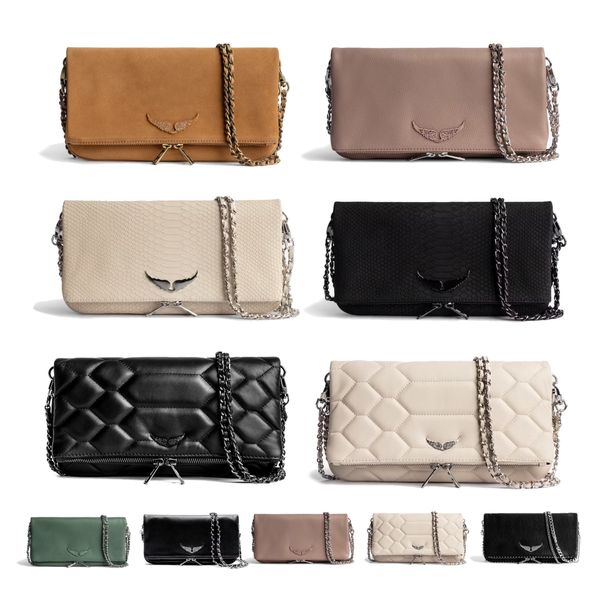 zadig voltaire pochette rock swing your wings bag tote fashion handbag designer cool girl shoulder bag womens genuine leather clutch chain l
zadig voltaire pochette rock swing your wings bag tote fashion handbag designer cool girl shoulder bag womens genuine leather clutch chain l