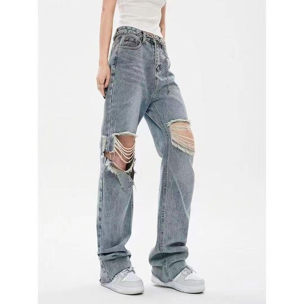 jeans letnie nowe damskie jeansy zgrywanie workowate spodnie z szerokimi nogawkami vintage y2k myte harajuku hiphopowy sweter kobiece sp, Blue
jeans letnie nowe damskie jeansy zgrywanie workowate spodnie z szerokimi nogawkami vintage y2k myte harajuku hiphopowy sweter kobiece sp, Blue