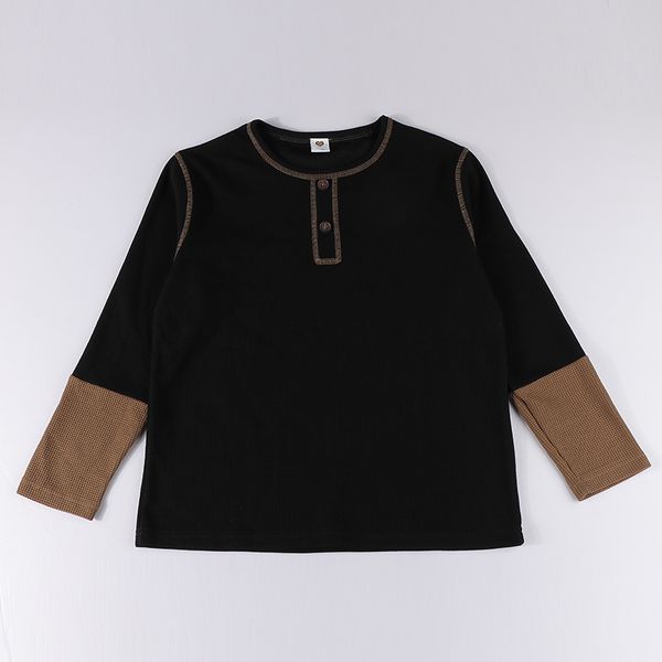 t-shirts teenwomen waffle knit shirt contrast long sleeves children girl summer spring t shirt round neck with neck buttons 230427, Blue
t-shirts teenwomen waffle knit shirt contrast long sleeves children girl summer spring t shirt round neck with neck buttons 230427, Blue