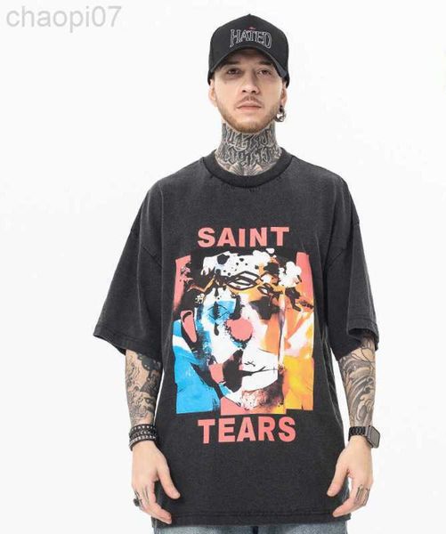 designer fashion t shirt saint michael joker oil painting wash old high street round neck short sleeve t-shirt couple style, White;black
designer fashion t shirt saint michael joker oil painting wash old high street round neck short sleeve t-shirt couple style, White;black