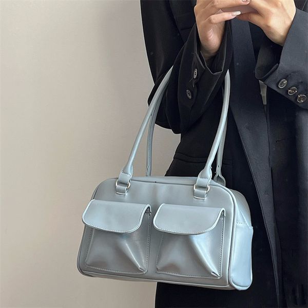 evening bags vintage oil wax leather women shoulder bag ladies fashion underarm bag solid color female tote bag simple zipper handbags 23042
evening bags vintage oil wax leather women shoulder bag ladies fashion underarm bag solid color female tote bag simple zipper handbags 23042