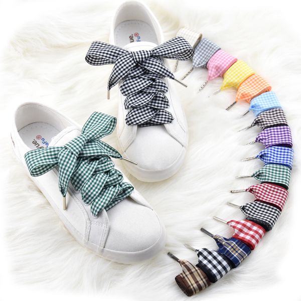 shoe parts accessories 2.5 cm colored plaid shoe laces women canvas shoes flat ribbon shoelaces 230426, White;pink
shoe parts accessories 2.5 cm colored plaid shoe laces women canvas shoes flat ribbon shoelaces 230426, White;pink