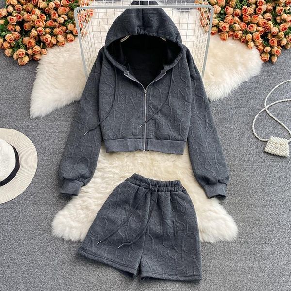 dress spring autumn new girl short zipper sweater women's suit ins fashion korean loose shorts sports casual twopiece set, White
dress spring autumn new girl short zipper sweater women's suit ins fashion korean loose shorts sports casual twopiece set, White