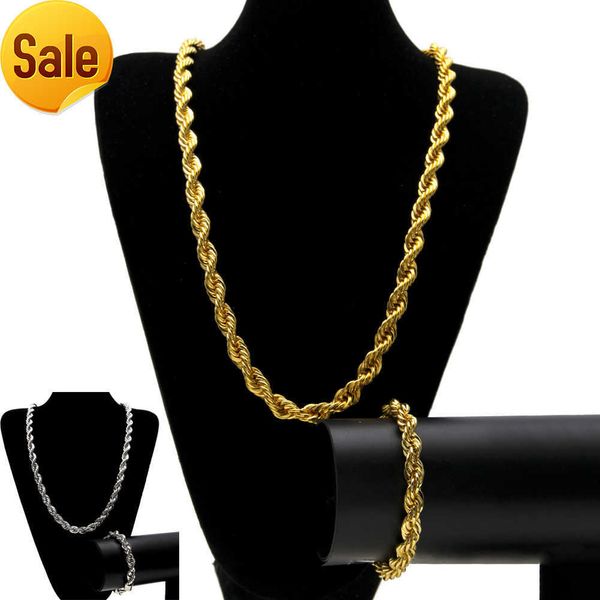 10mm hip hop twisted rope chains jewelry set gold silver plated thick heavy long necklace bracelet bangle for men s rock jewelry
10mm hip hop twisted rope chains jewelry set gold silver plated thick heavy long necklace bracelet bangle for men s rock jewelry
