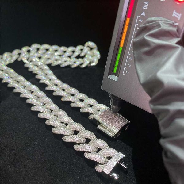 925 silver pass diamond tester 18mm miami cuban link chain d color moissanite cuban bracelet iced out diamond cuban necklace
925 silver pass diamond tester 18mm miami cuban link chain d color moissanite cuban bracelet iced out diamond cuban necklace