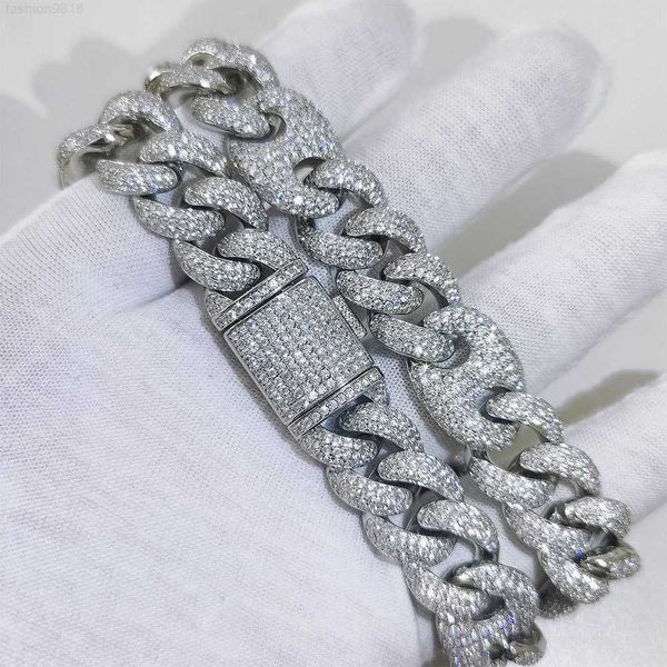 luxury flawless vvs moissanite diamond cuban chain hip hop necklace s925 iced out 15mm gold heavy miami cuban link chain choker, Silver
luxury flawless vvs moissanite diamond cuban chain hip hop necklace s925 iced out 15mm gold heavy miami cuban link chain choker, Silver