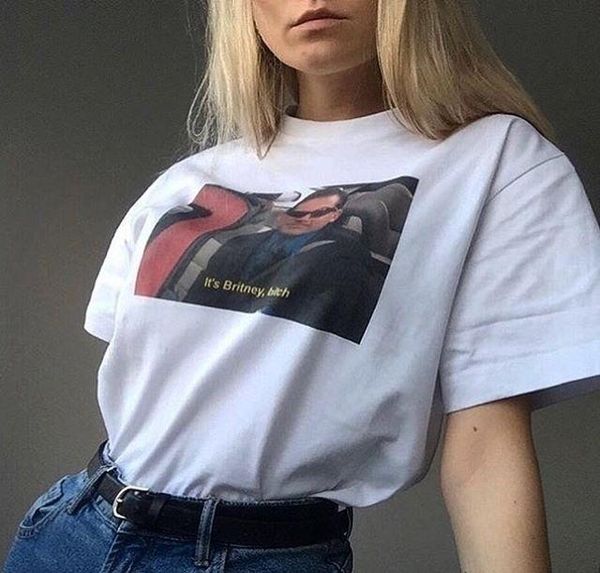 t-shirt kuakuayu hjn the office tv show it's britney bitch funny tshirt hipster grunge printed tee michael scott dwight schrute shirt, White
t-shirt kuakuayu hjn the office tv show it's britney bitch funny tshirt hipster grunge printed tee michael scott dwight schrute shirt, White