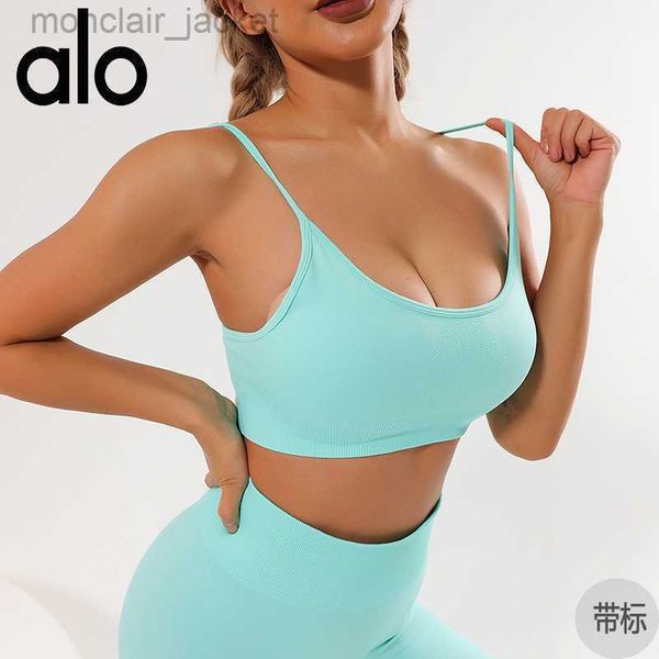 desginer alos yoga t shirt quick dry seamless suit wide shoulder strap sports tank fitness strap bra, White
desginer alos yoga t shirt quick dry seamless suit wide shoulder strap sports tank fitness strap bra, White